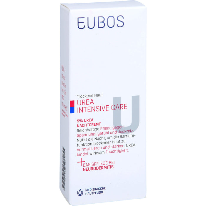 EUBOS Trockene Haut Urea 5% Nachtcreme, 50 ml Creme