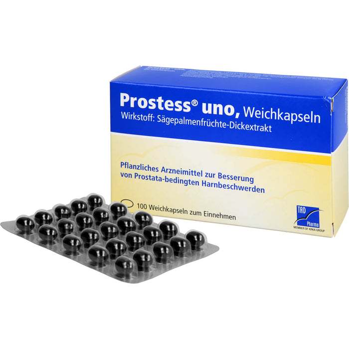 TAD Pharma Prostess uno Weichkapseln zur Besserung von prostatabedingten Harnbeschwerden, 100 St. Kapseln
