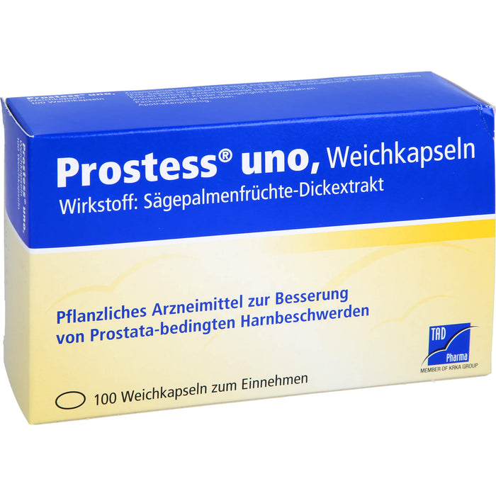 TAD Pharma Prostess uno Weichkapseln zur Besserung von prostatabedingten Harnbeschwerden, 100 St. Kapseln