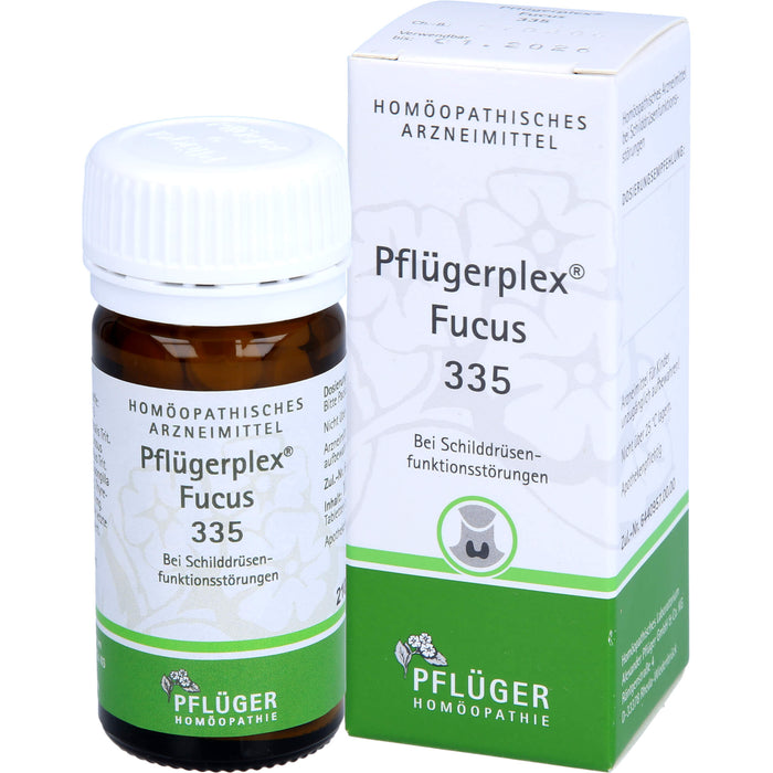 Pflügerplex Fucus 335 Tabletten bei Schilddrüsenfunktionsstörungen, 100 St. Tabletten