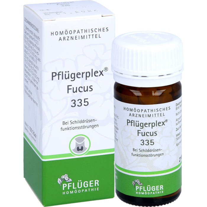 Pflügerplex Fucus 335 Tabletten bei Schilddrüsenfunktionsstörungen, 100 St. Tabletten