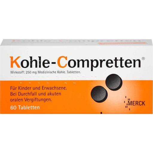 Kohle-Compretten , Tabletten, 60 St. Tabletten