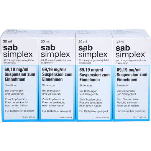 sab simplex 69,19 mg/ml Eurim Suspension zum Einnehmen, 4X30 ml SUE