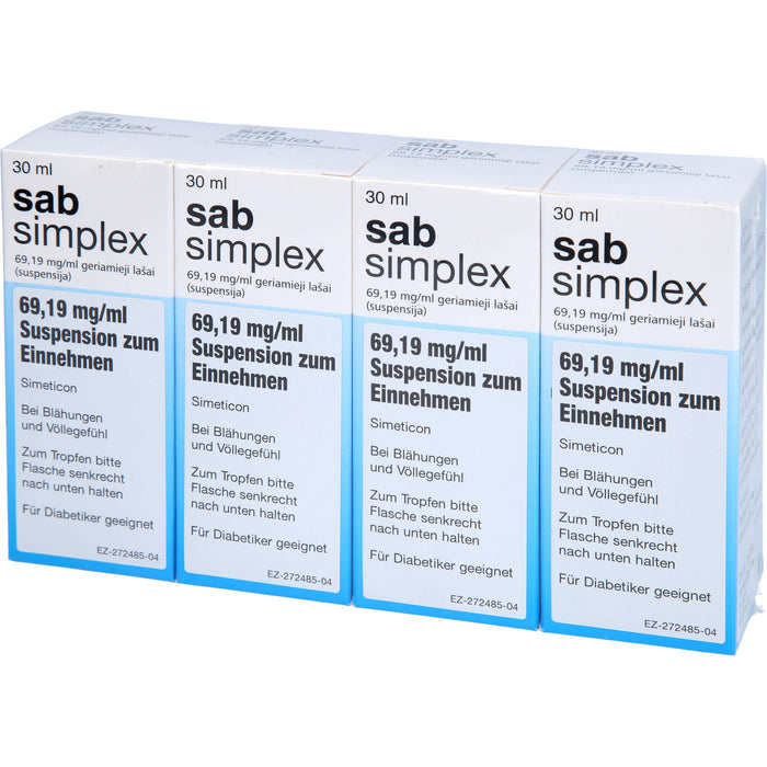sab simplex 69,19 mg/ml Eurim Suspension zum Einnehmen, 4X30 ml SUE