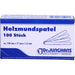 DR. JUNGHANS Holzmundspatel 15 cm, 100 St. Holzspatel