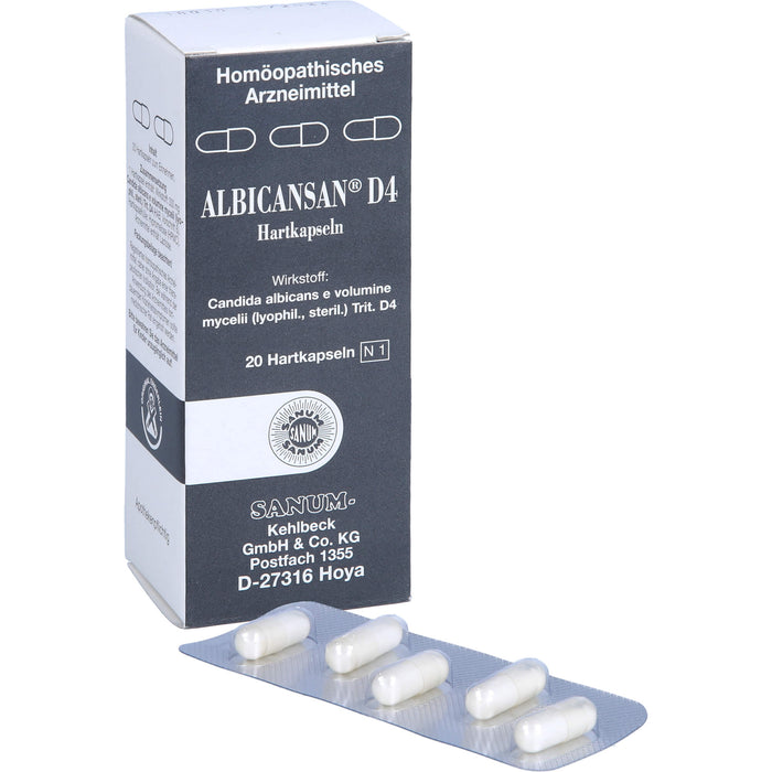 SANUM-KEHLBECK Albicansan D4 Kapseln, 20 St. Kapseln