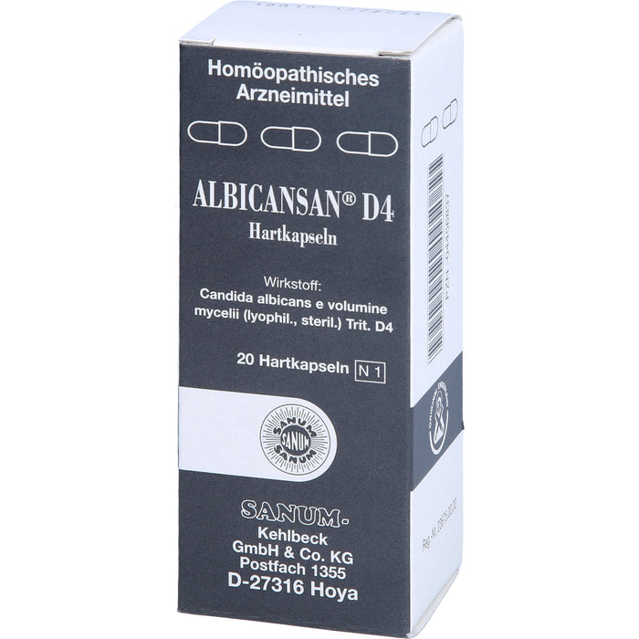 SANUM-KEHLBECK Albicansan D4 Kapseln, 20 St. Kapseln