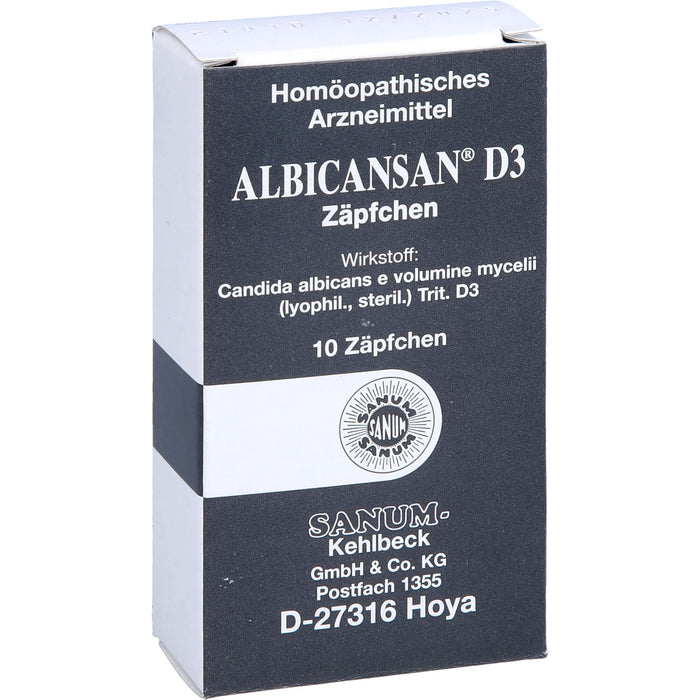 SANUM-KEHLBECK Albicansan D3 Zäpfchen, 10 St. Zäpfchen