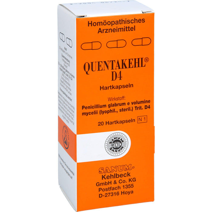 SANUM-KEHLBECK Quentakehl D4 Hartkapseln, 20 St. Kapseln