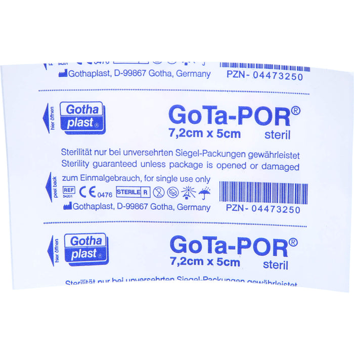 GoTa-POR Wundpflaster steril 7,2cmx5cm, 1 St PFL