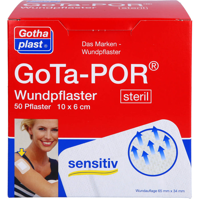 GoTa-POR Wundpflaster steril 100mmx60mm, 50 St PFL