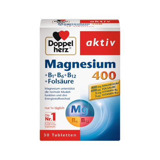 Doppelherz Magnesium 400 mg Tabletten, 30 St. Tabletten