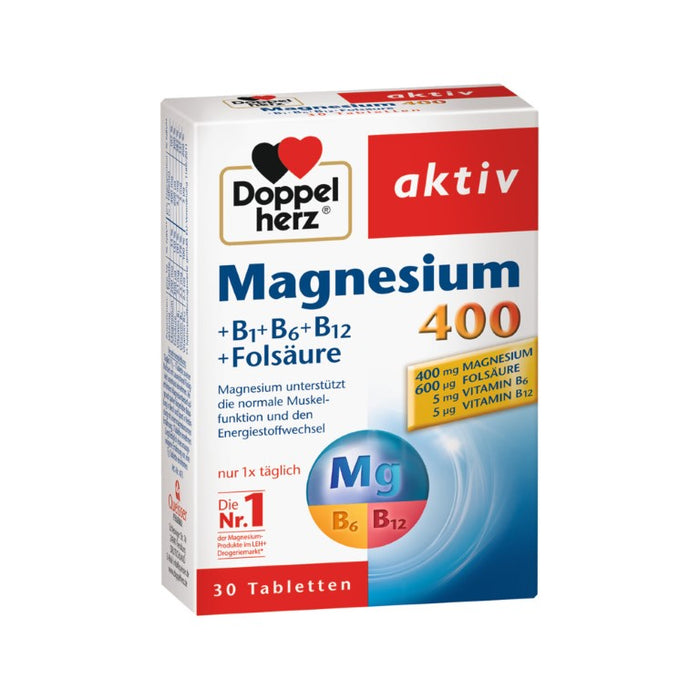 Doppelherz Magnesium 400 mg Tabletten, 30 St. Tabletten