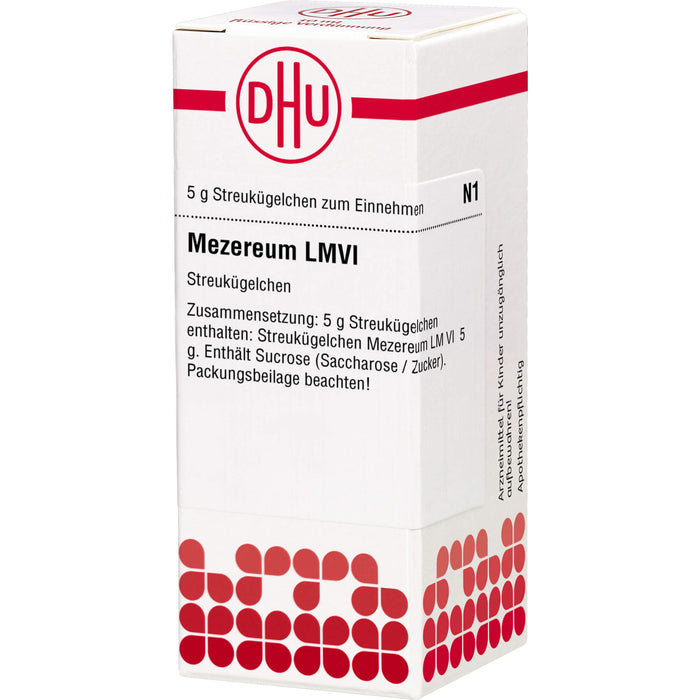 DHU Mezereum LM VI Streukügelchen, 5 g Globuli