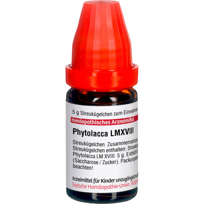 DHU Phytolacca LM XVIII Streukügelchen, 5 g Globuli
