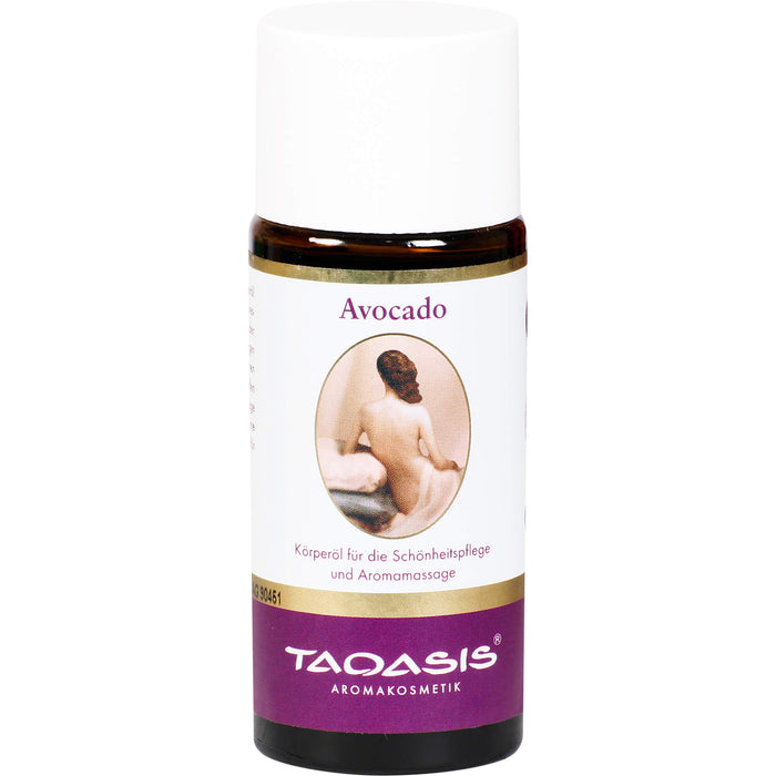 TAOASIS Avocado Basisöl für die Schönheitspflege und Aromamassage, 50 ml Öl