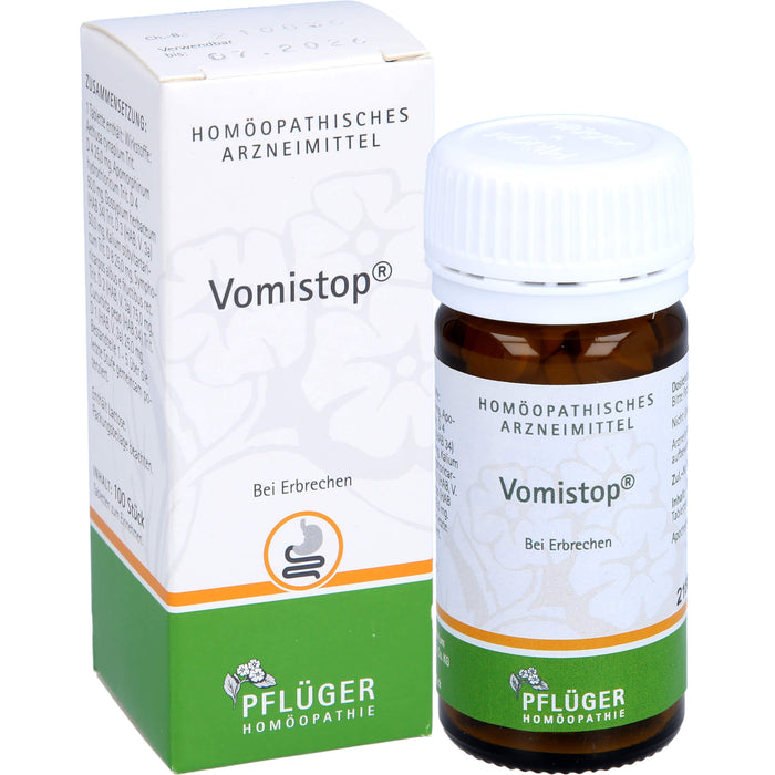 Pflüger Vomistop Tabletten bei Erbrechen, 100 St. Tabletten