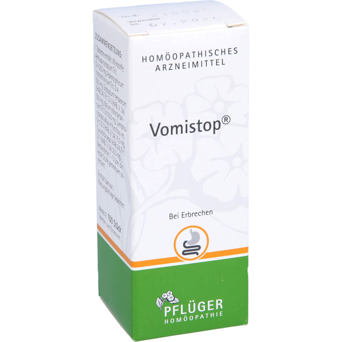 Pflüger Vomistop Tabletten bei Erbrechen, 100 St. Tabletten