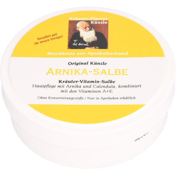 Künzle Arnikasalbe schützt und nährt die Haut mit Arnika, Ringelblumen und den Vitaminen A + E, 100 ml Salbe