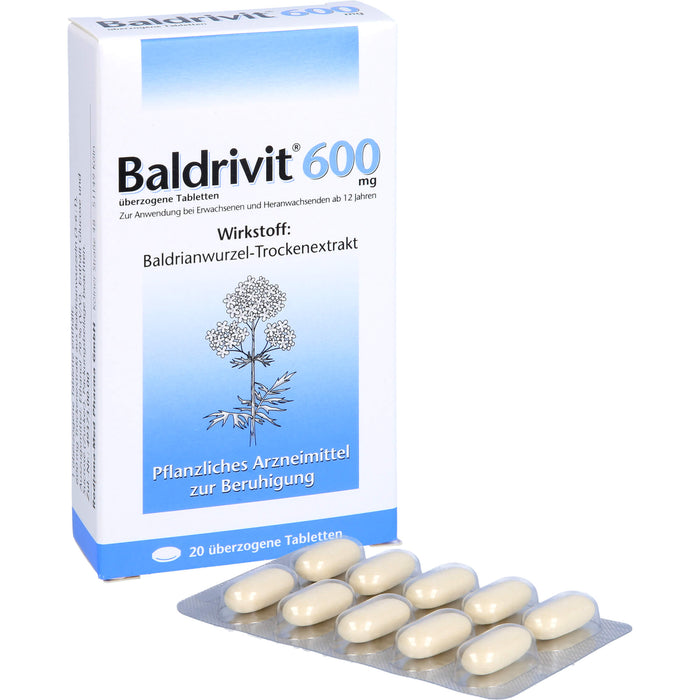 Baldrivit 600 mg überzogene Tabletten, 20 St UTA