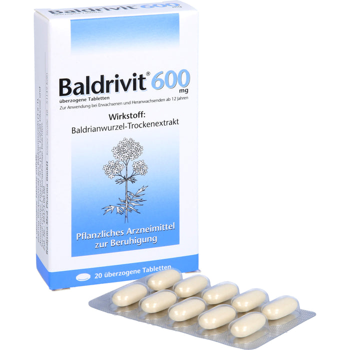 Baldrivit 600 mg überzogene Tabletten, 20 St UTA