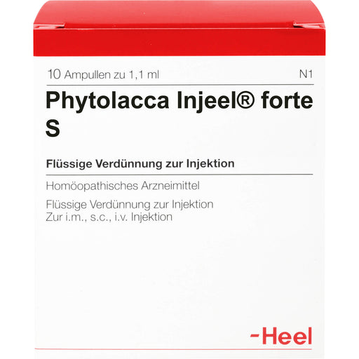 Heel Phytolacca Injeel forte S flüssige Verdünnung, 10 St. Ampullen