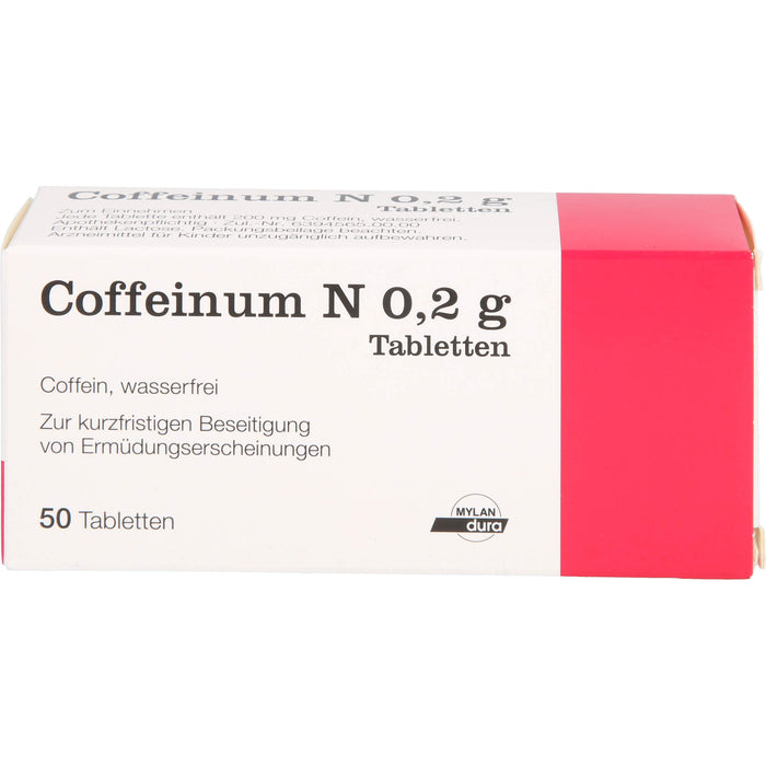 Coffeinum N 0.2 g Tabletten, 50 pcs. Tablets