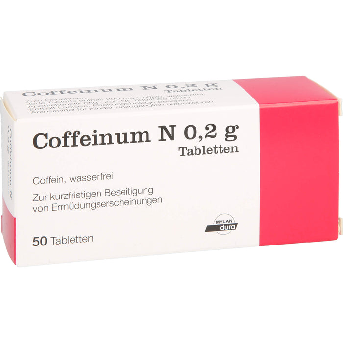 Coffeinum N 0.2 g Tabletten, 50 pcs. Tablets