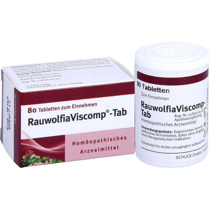 Rauwolfia Viscomp -Tab Tabletten, 80 St. Tabletten