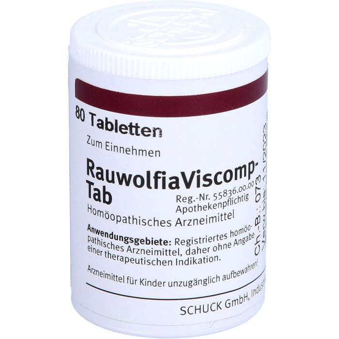 Rauwolfia Viscomp -Tab Tabletten, 80 St. Tabletten