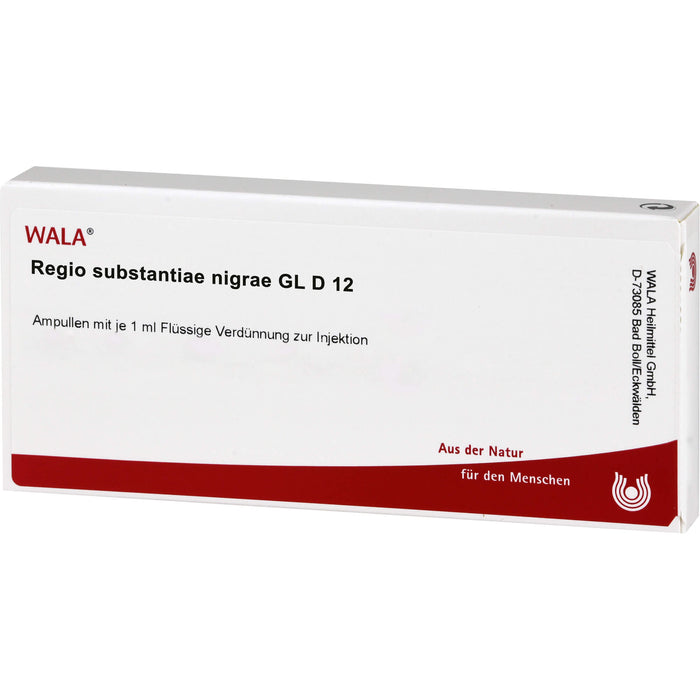 WALA Regio Substantiae Nigrae Gl D12 flüssige Verdünnung, 10 St. Ampullen