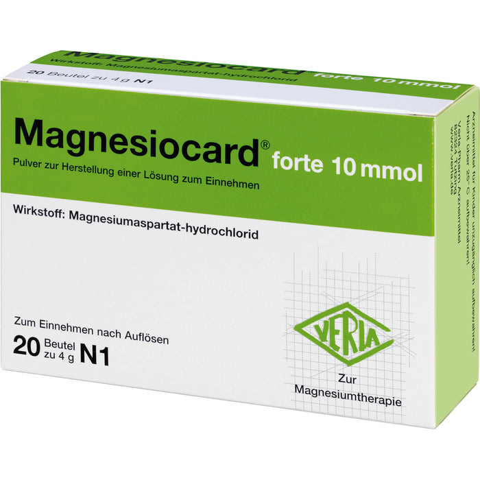 Magnesiocard forte 10 mmol, Pulver zur Herstellung einer Lösung zum Einnehmen, 20 St PLE