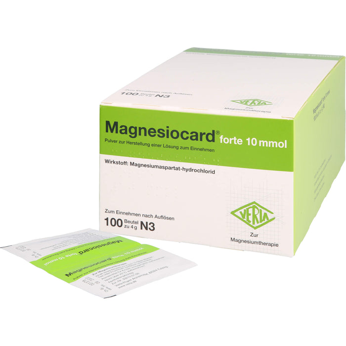 Magnesiocard forte 10 mmol, Pulver zur Herstellung einer Lösung zum Einnehmen, 100 St PLE