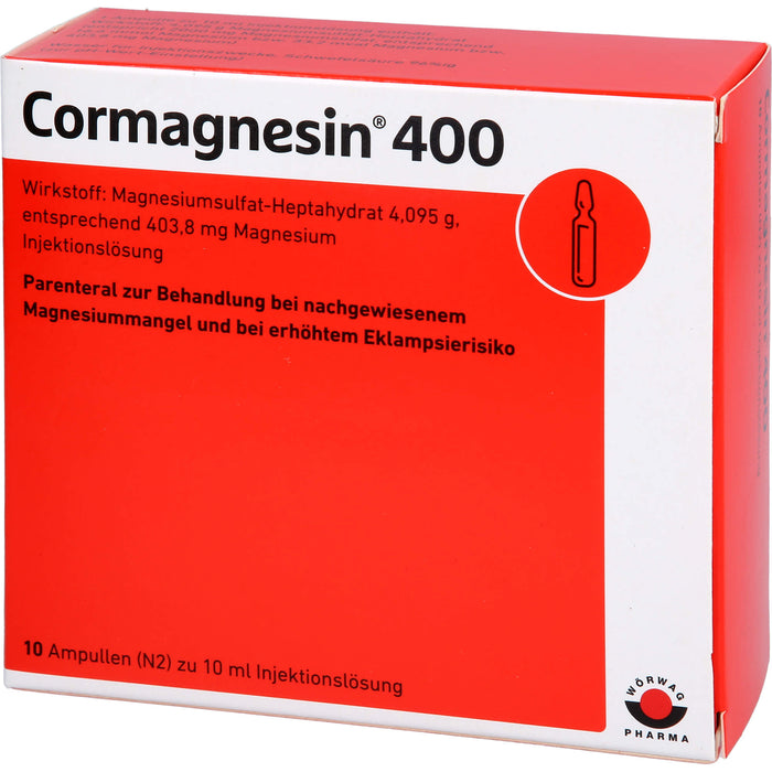 WÖRWAG Cormagnesin 400 Injektionslösung, 10 ml Ampullen