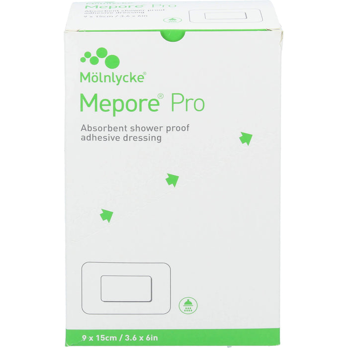 Mepore Pro Steril 9 x 15 cm wasserfester, selbstklebender Absorptionsverband als Keimbarriere für Viren und Bakterien, 40 St. Pflaster