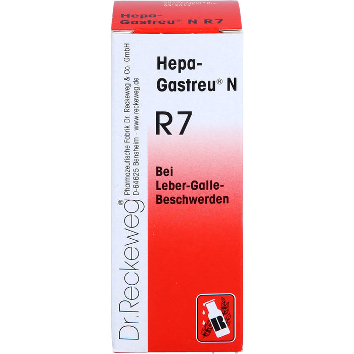 Hepa-Gastreu N R7 Tropfen  bei Leber-Galle-Beschwerden, 50 ml Lösung