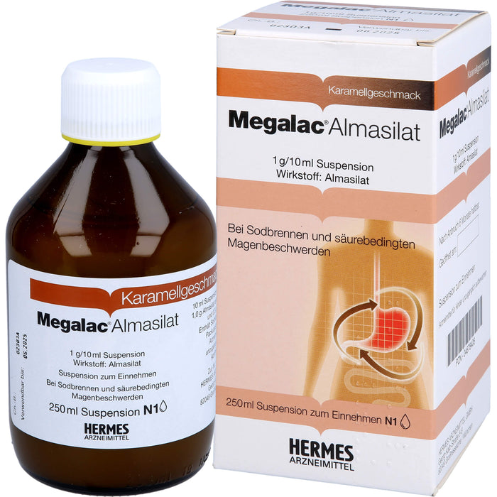 Megalac® Almasilat, 1 g/10 ml Suspension, 250 ml SUS