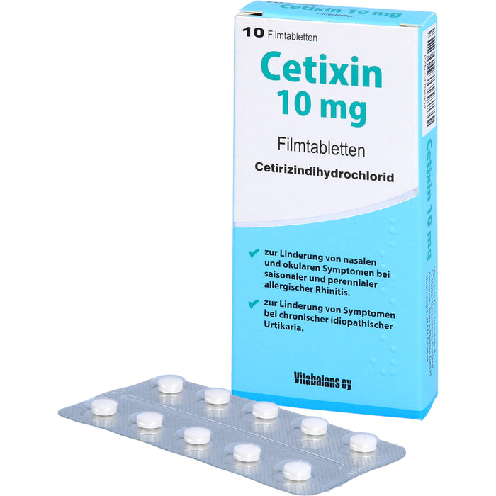 Cetixin 10 mg Filmtabletten bei Allergien, 10 St. Tabletten