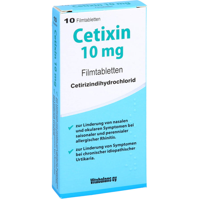 Cetixin 10 mg Filmtabletten bei Allergien, 10 St. Tabletten