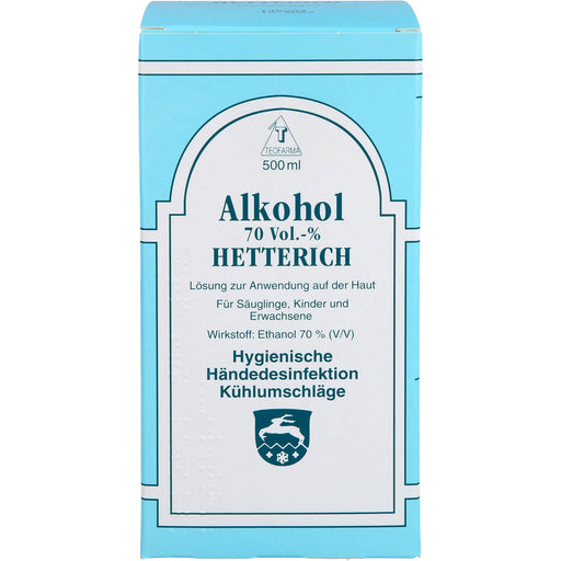 ALKOHOL 70 VOL % HETTERICH, 500 ml LOE