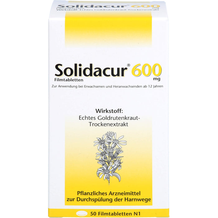 Solidacur 600 mg Filmtabletten zur Durchspülung der Harnwege, 50 St. Tabletten