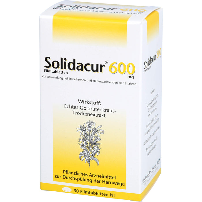 Solidacur 600 mg Filmtabletten zur Durchspülung der Harnwege, 50 St. Tabletten