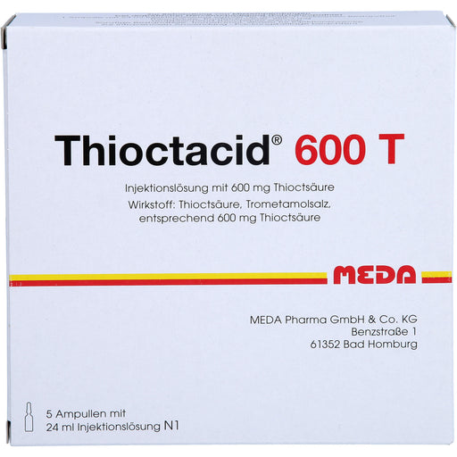 MEDA Thioctacid 600 T Injektionslösung, 5 St. Ampullen