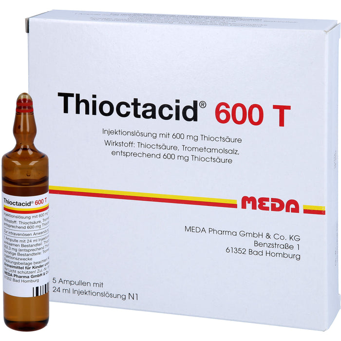 MEDA Thioctacid 600 T Injektionslösung, 5 St. Ampullen