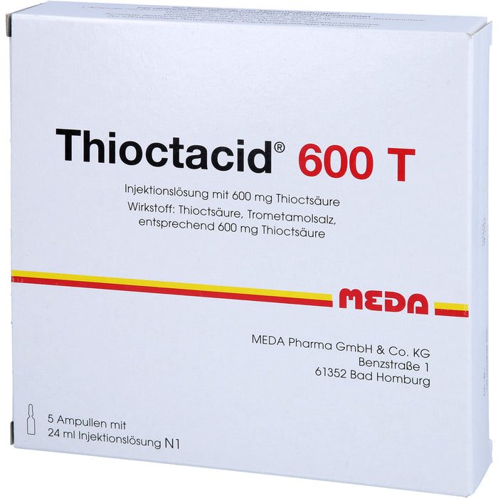 MEDA Thioctacid 600 T Injektionslösung, 5 St. Ampullen