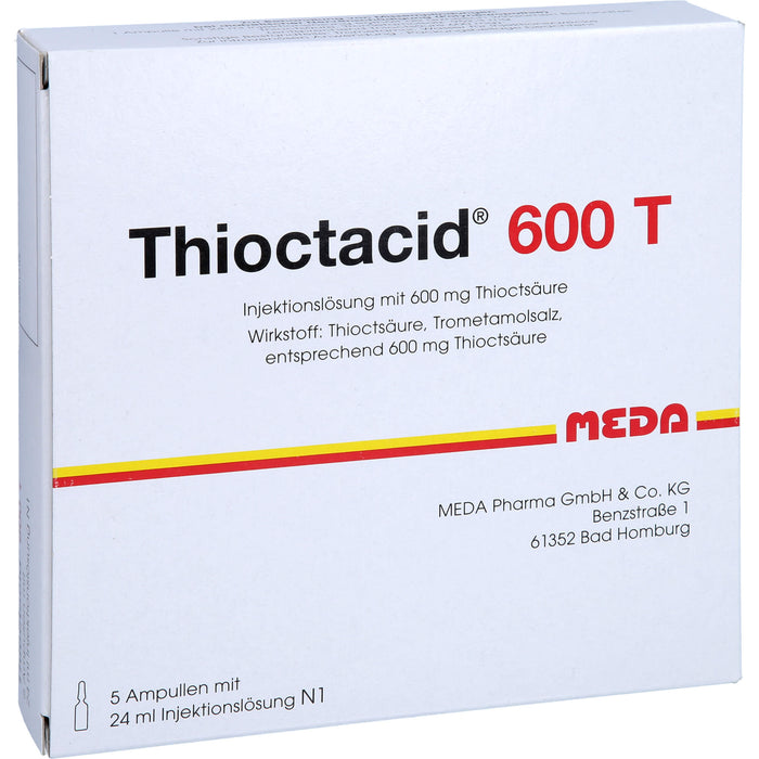 MEDA Thioctacid 600 T Injektionslösung, 5 St. Ampullen