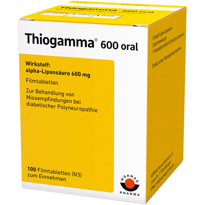 Thiogamma  600 oral, Filmtablette, 100 St. Tabletten