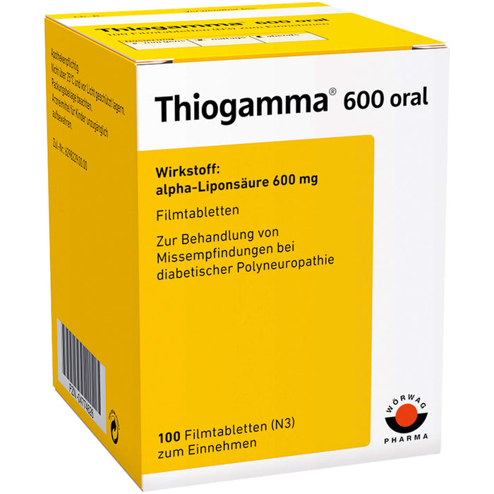 Thiogamma  600 oral, Filmtablette, 100 St. Tabletten