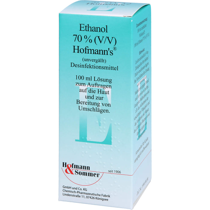 Hofmann's Ethanol 70% (V/V)  Desinfektionsmittel, 100 ml Lösung