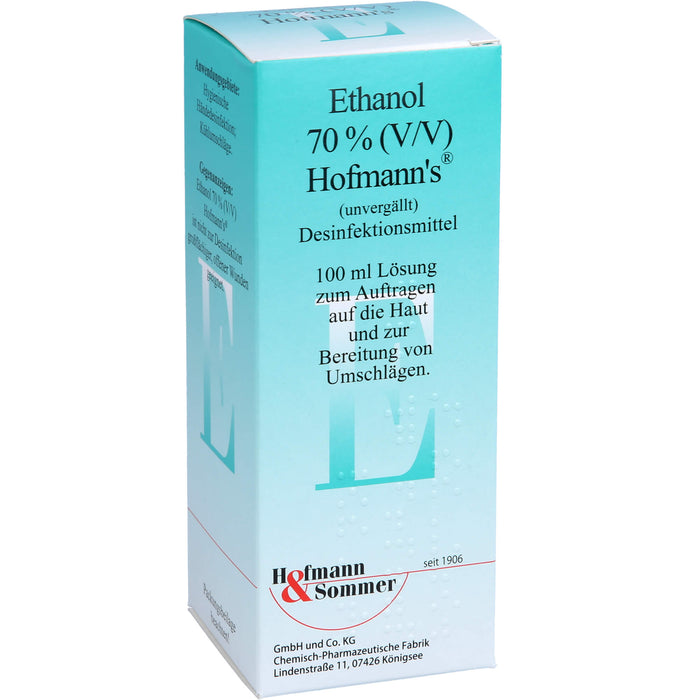 Hofmann's Ethanol 70% (V/V)  Desinfektionsmittel, 100 ml Lösung